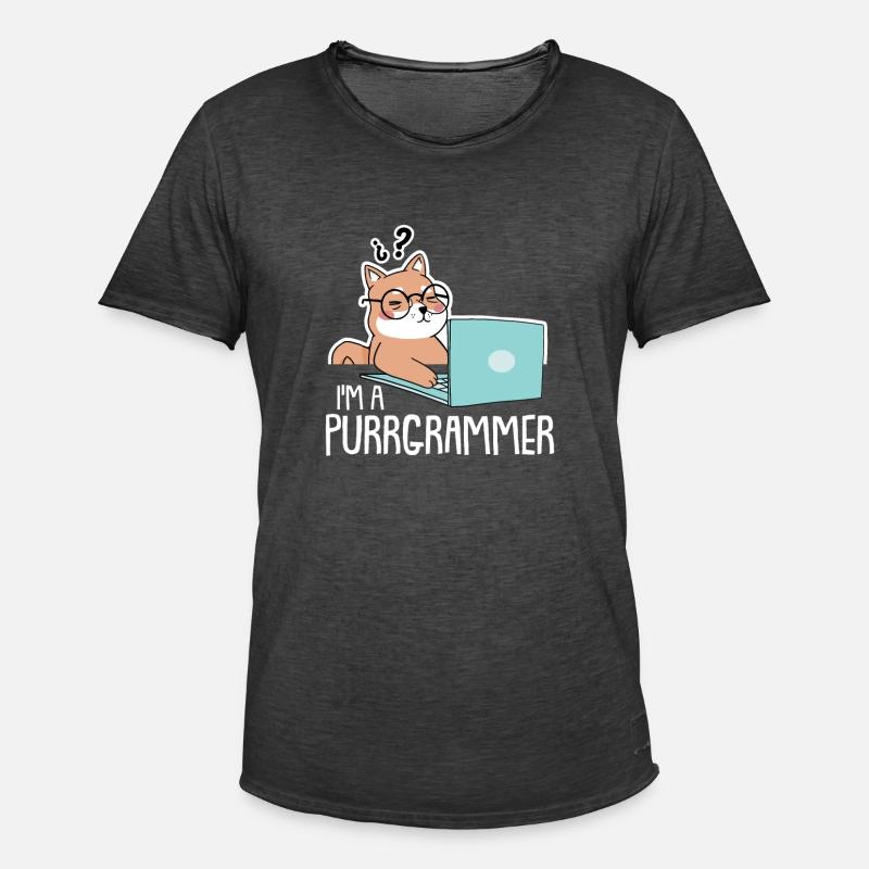 Programmierer Coder Software Entwickler - Männer Vintage T-Shirt - Vintage Schwarz