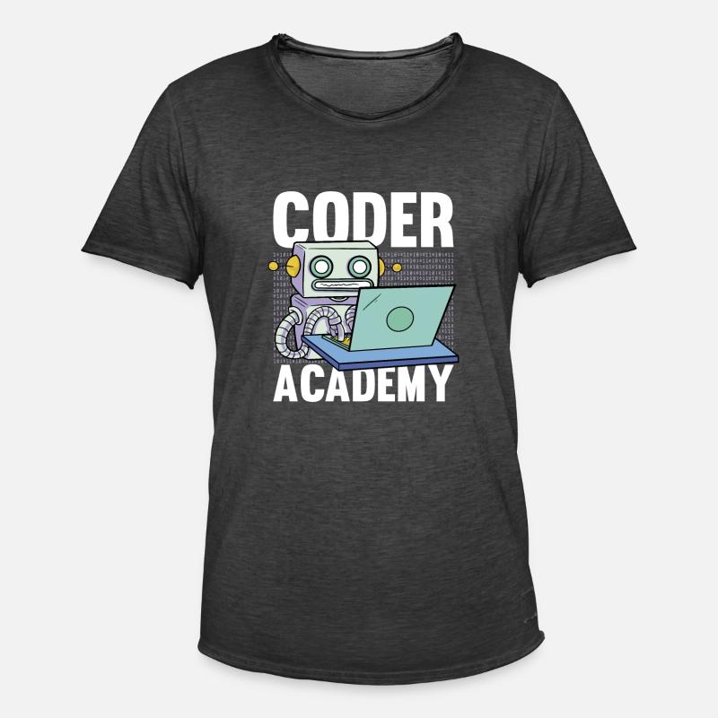 Programmer Coder Software Developer - Men's Vintage T-Shirt - washed black