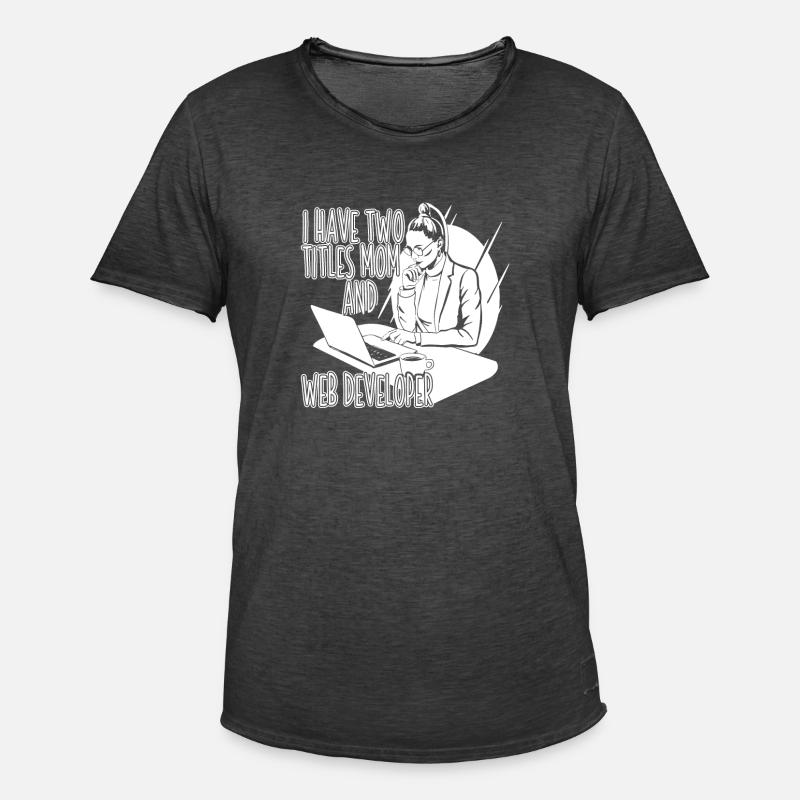 Web Entwickler Webdeveloper Web-Entwickler - Männer Vintage T-Shirt - Vintage Schwarz