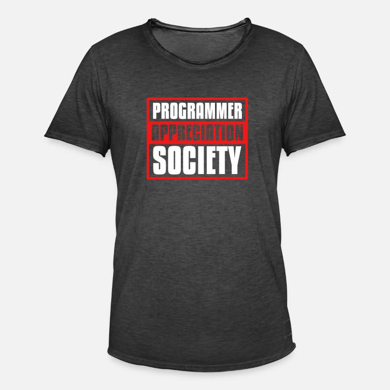 Developer Coder Programmer Society - Men's Vintage T-Shirt - washed black