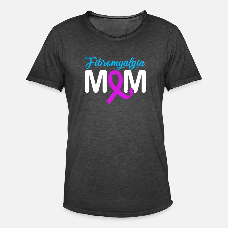 Fibromyalgie Rheuma Mutter - Männer Vintage T-Shirt - Vintage Schwarz
