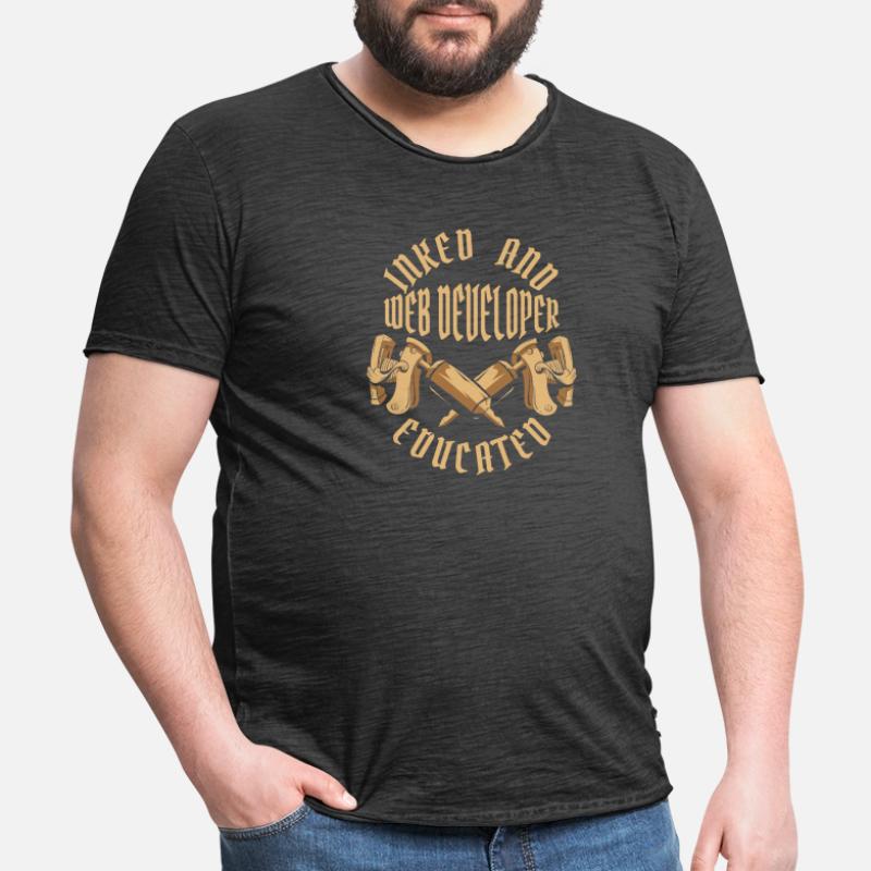 Web Developer Webdeveloper Tattoo Men's Vintage T-Shirt