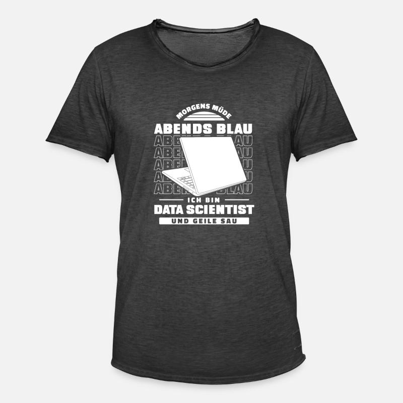 Data Science Data Analyst - Männer Vintage T-Shirt - Vintage Schwarz