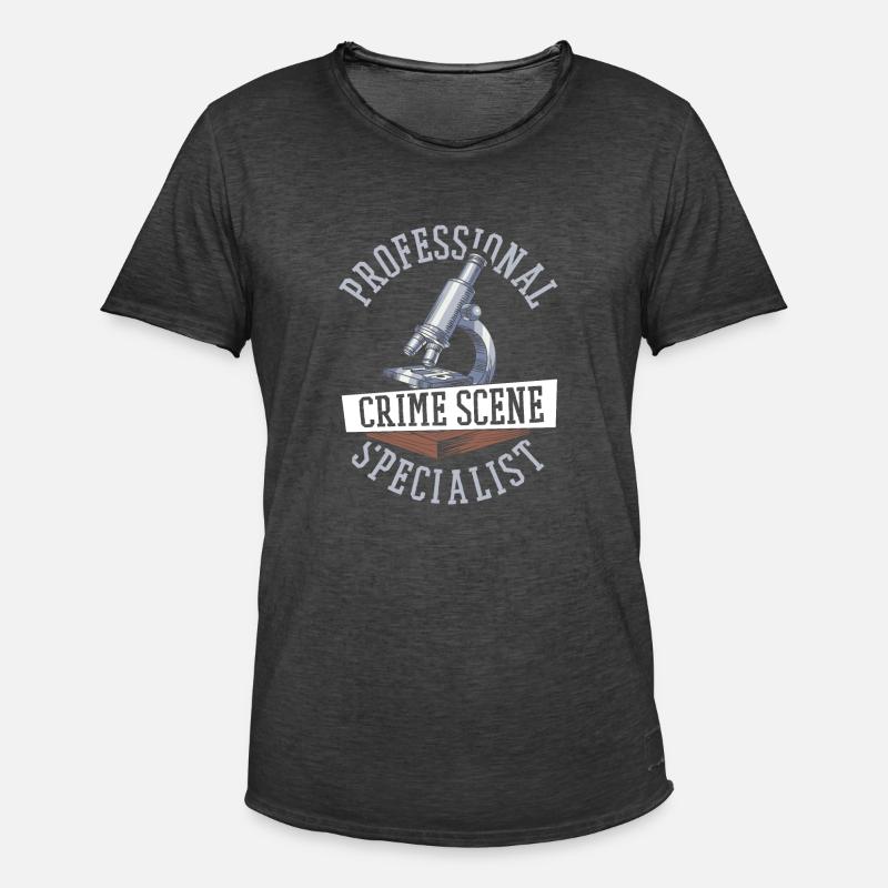 Forensik Forensiker - Männer Vintage T-Shirt - Vintage Schwarz