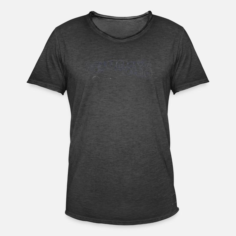 Bratislava Bubble - Männer Vintage T-Shirt - Vintage Schwarz