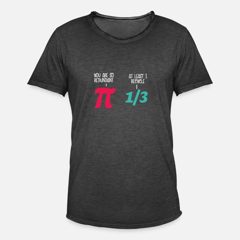 Mathe Spaß Pi - Männer Vintage T-Shirt - Vintage Schwarz
