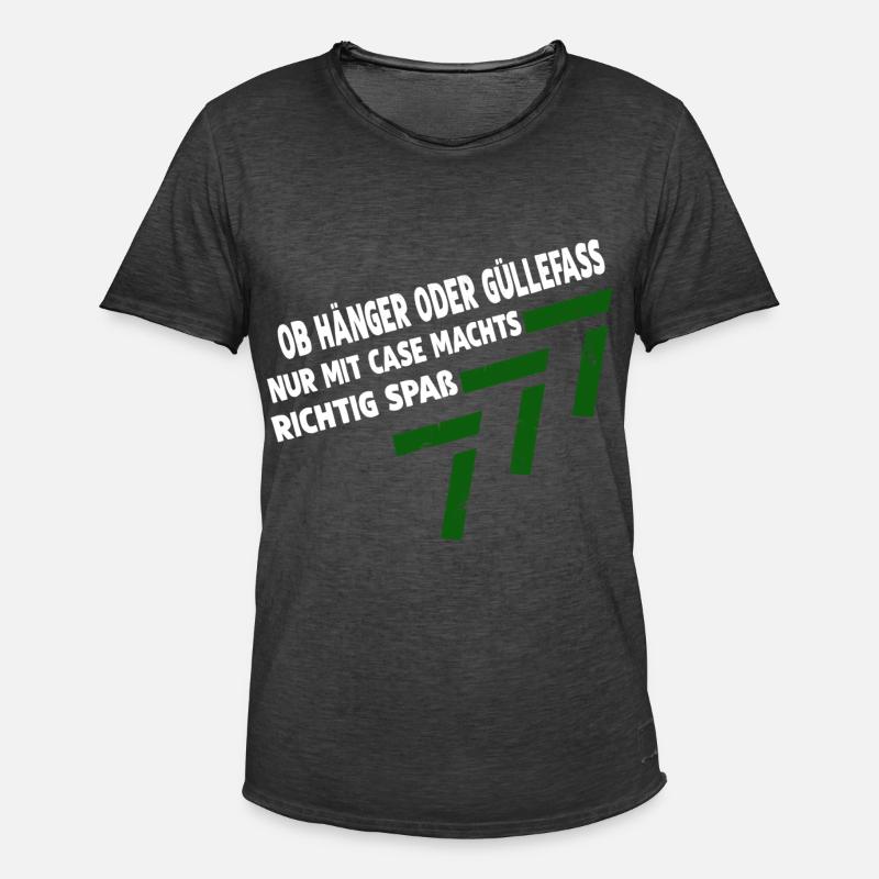NUR MIT CASE MACHTS SPAß - Männer Vintage T-Shirt - Vintage Schwarz