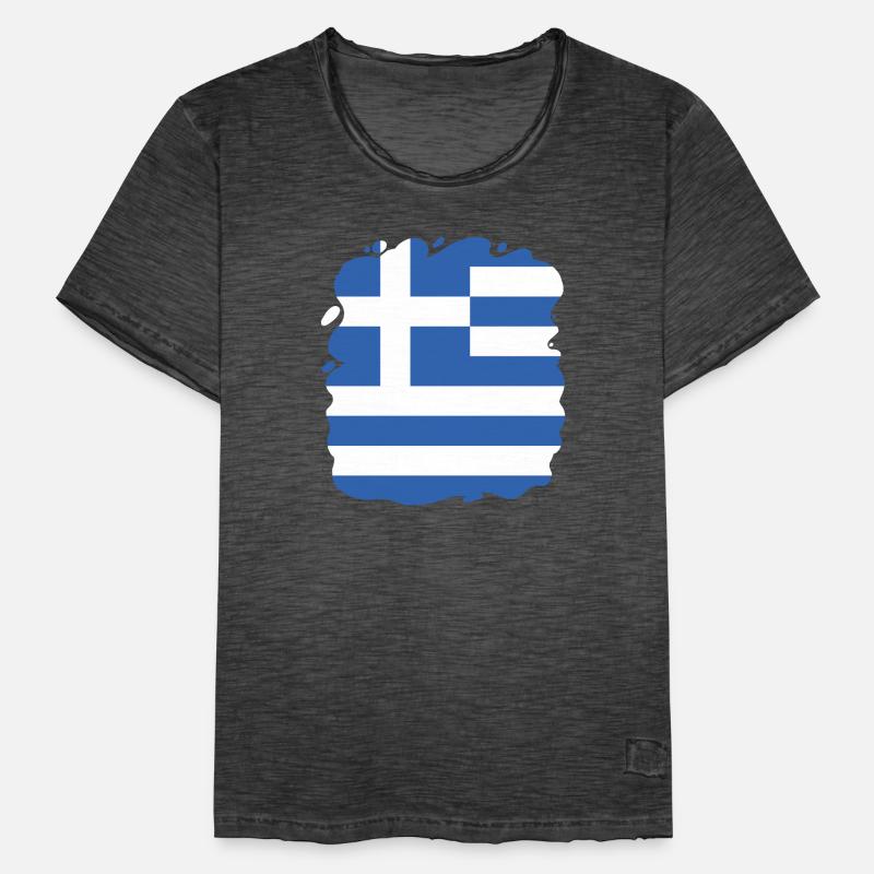 Drapeau de la Grèce Hellas Athènes Drapeau de la Grèce T-shirt vintage Homme