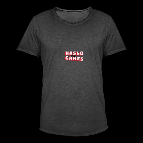 NEW HASLOGAMES LOGO - Mannen Vintage T-shirt