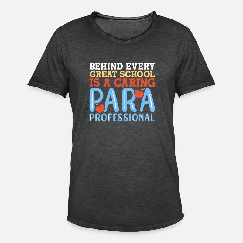 Paraprofessional - Männer Vintage T-Shirt - Vintage Schwarz