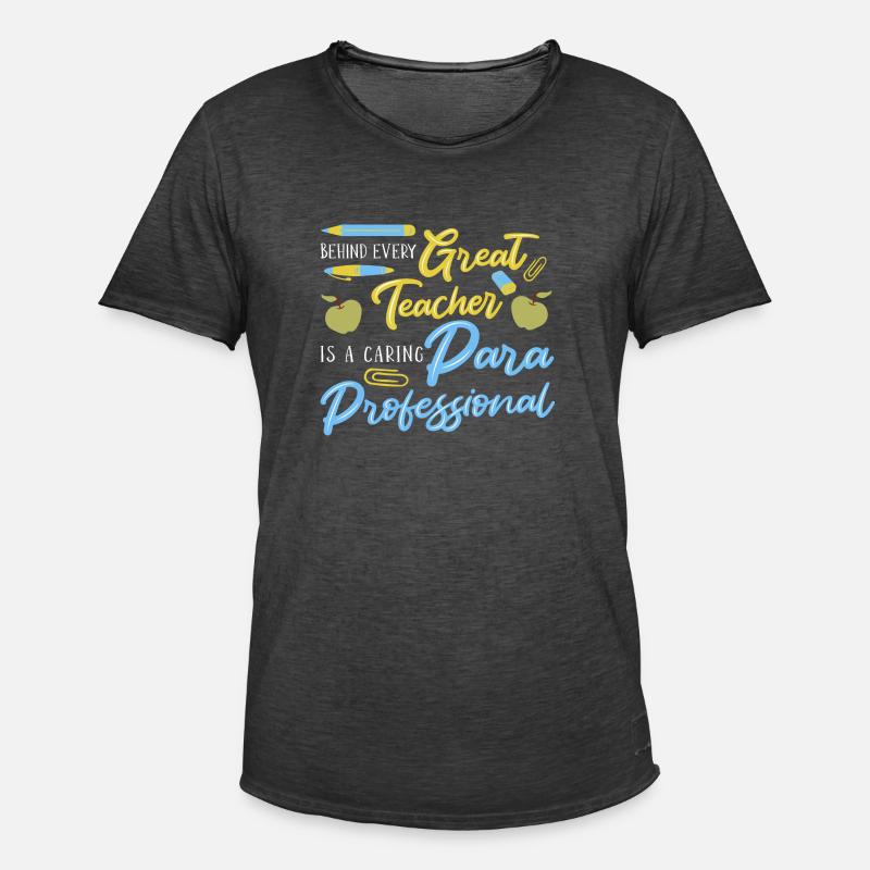 Paraprofessional - Männer Vintage T-Shirt - Vintage Schwarz