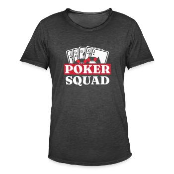 Poker Poker Players Poker - Men's Vintage T-Shirt - washed black - Front