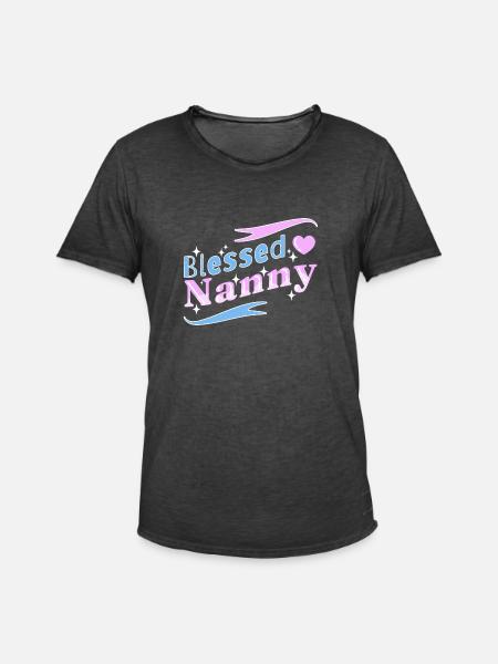 Nanny Babysitter Childminder - Men's Vintage T-Shirt - washed black