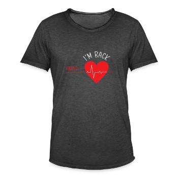 Heart Attack Heart Surgery Surgery Hospital - Men's Vintage T-Shirt - washed black - Front - Jose (178cm)