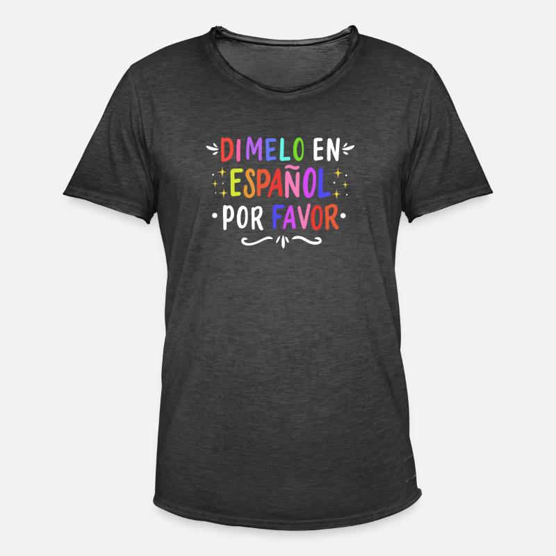 Spanisch Spanischlehrer Sprache - Männer Vintage T-Shirt - Vintage Schwarz