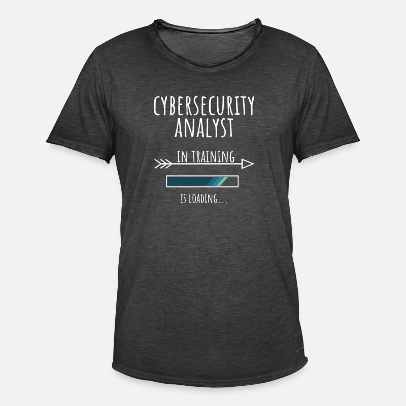 Cybersecurity Analyst Geschenk Beruf Ausbildung - Männer Vintage T-Shirt - Vintage Schwarz