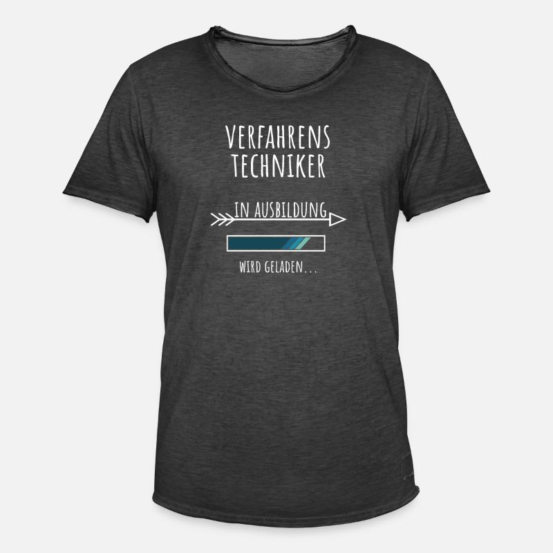 Process Engineer Studies Profession Training - Men's Vintage T-Shirt - washed black