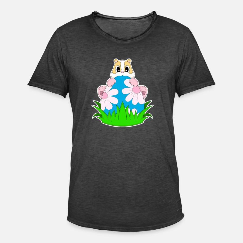 Hamster Easter Easter Egg - Men's Vintage T-Shirt - washed black