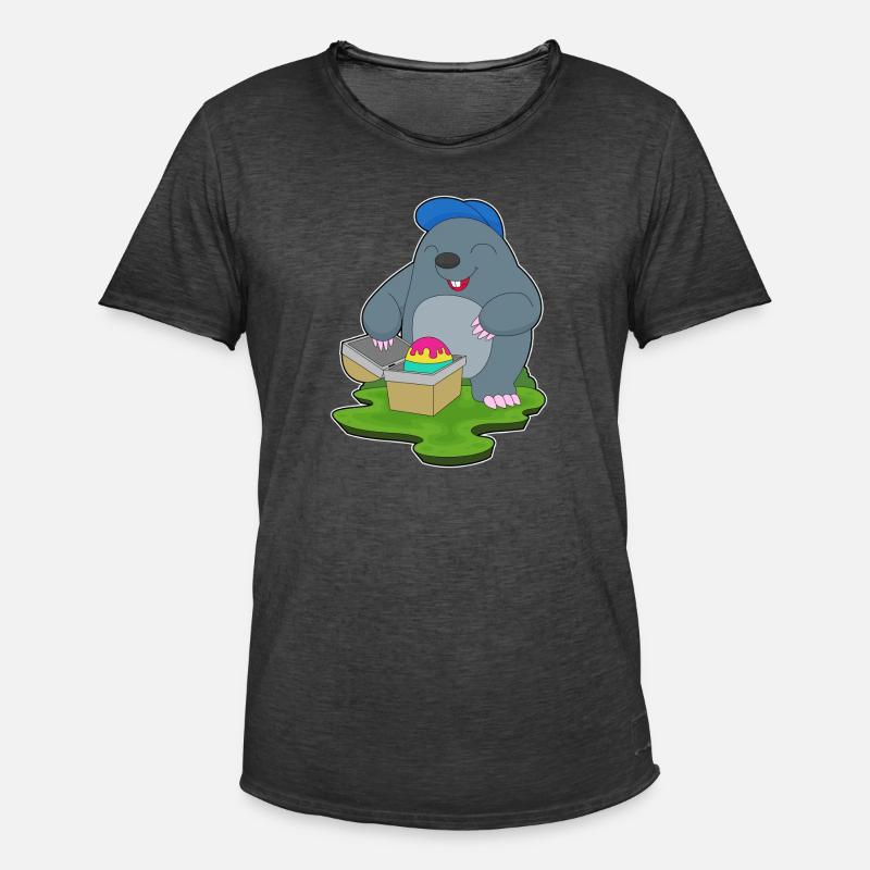 Mole Easter Easter Egg - Men's Vintage T-Shirt - washed black