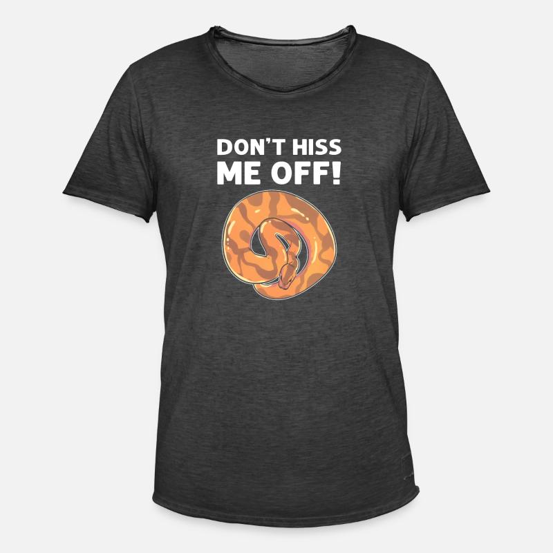 Zisch Mich Nicht An! Bananenball-python - Männer Vintage T-Shirt - Vintage Schwarz