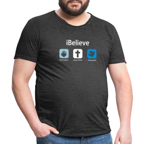 iBelieve - Jesus Shirt (UK) - Männer Vintage T-Shirt