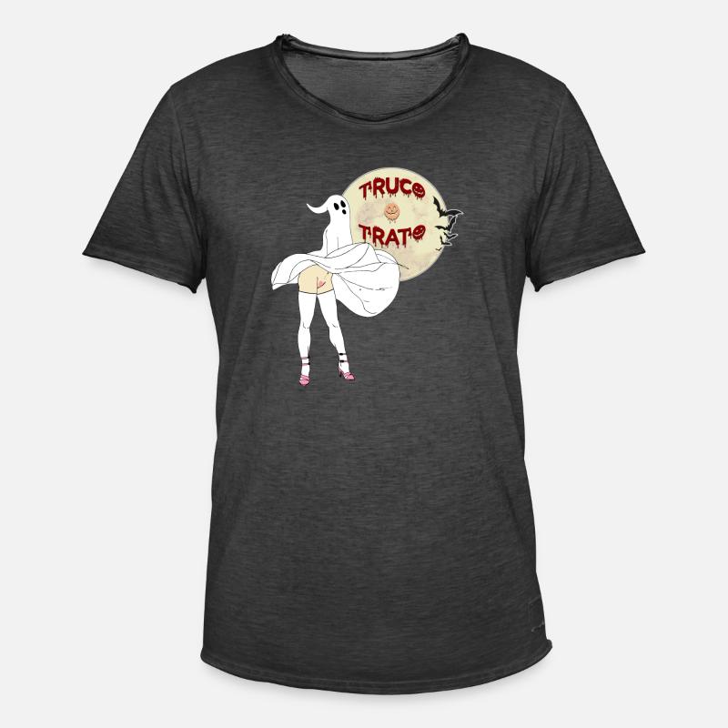 Süßes oder Saures - Männer Vintage T-Shirt - Vintage Schwarz