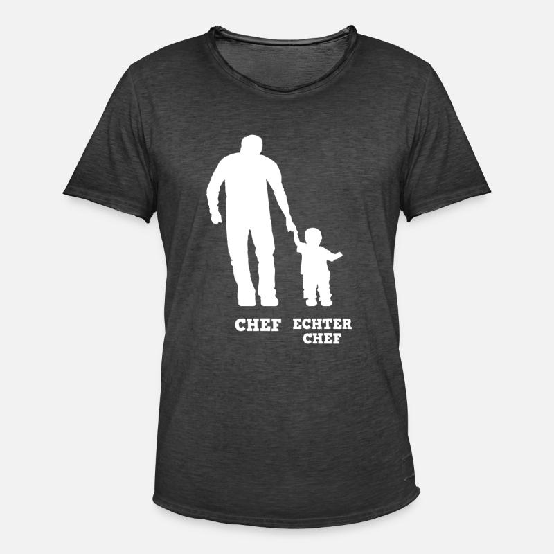 Chef echter chef meme - Männer Vintage T-Shirt - Vintage Schwarz