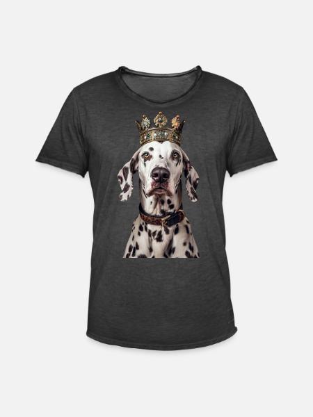 Dalmatian - Men's Vintage T-Shirt - washed black