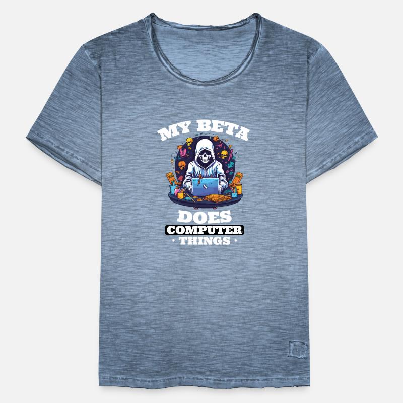 My beta makes computer things programmers Men's Vintage T-Shirt