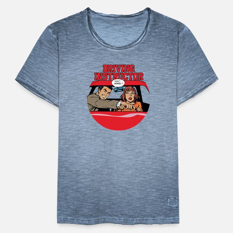 Driving Instructor - Don't worry Men's Vintage T-Shirt