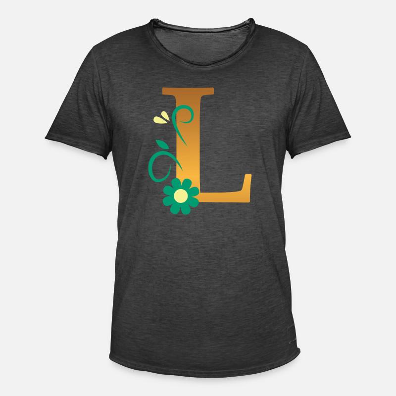 L - T-shirt vintage Homme - noir vintage