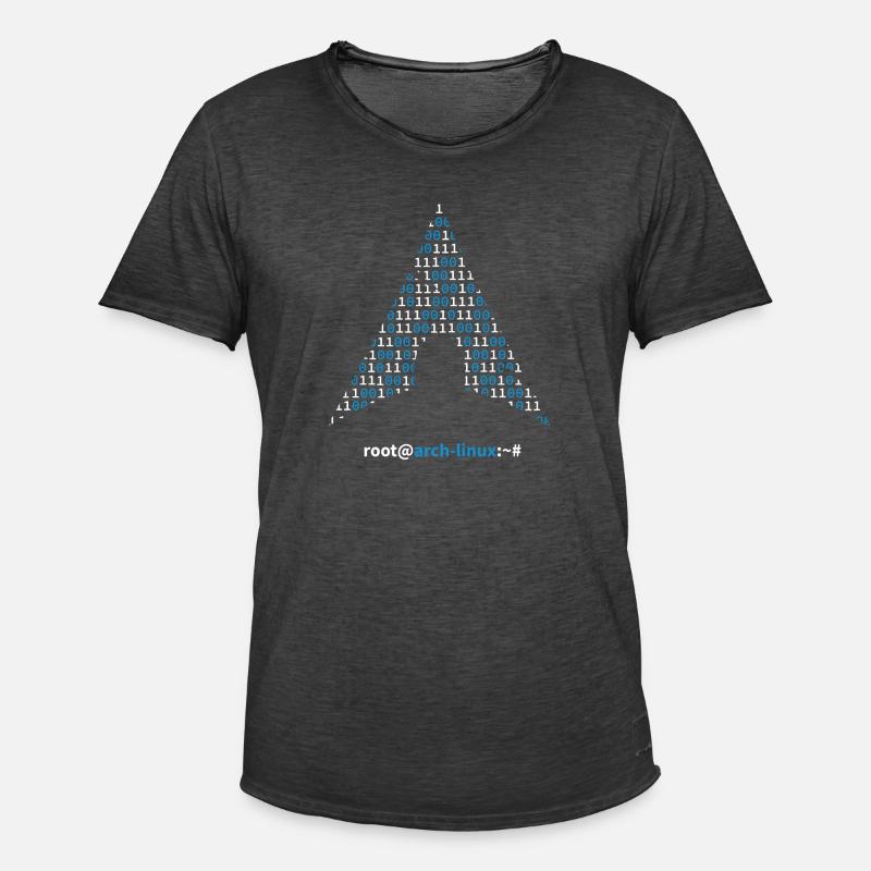 Archlinux - Männer Vintage T-Shirt - Vintage Schwarz