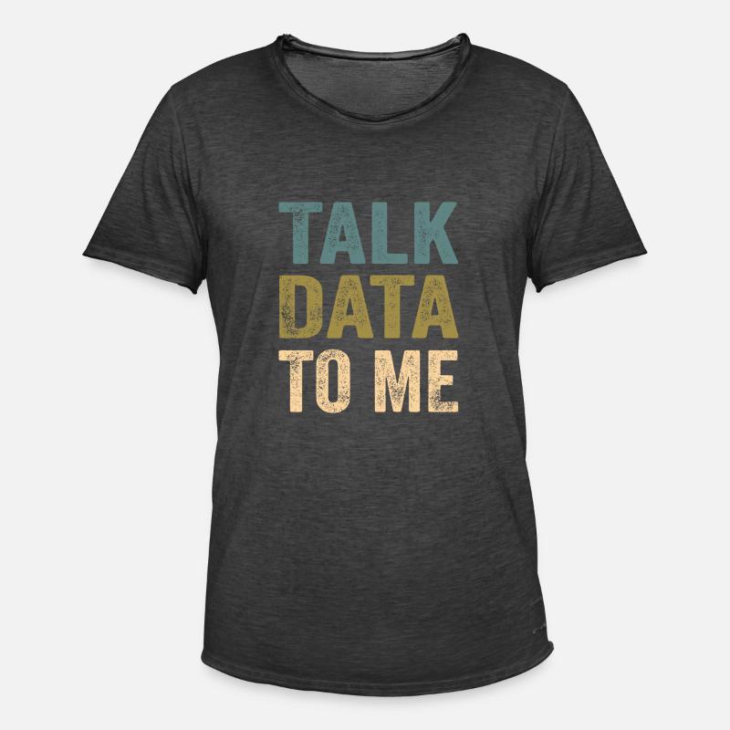 Daten Analytiker Datenschutz Beauftragter - Männer Vintage T-Shirt - Vintage Schwarz