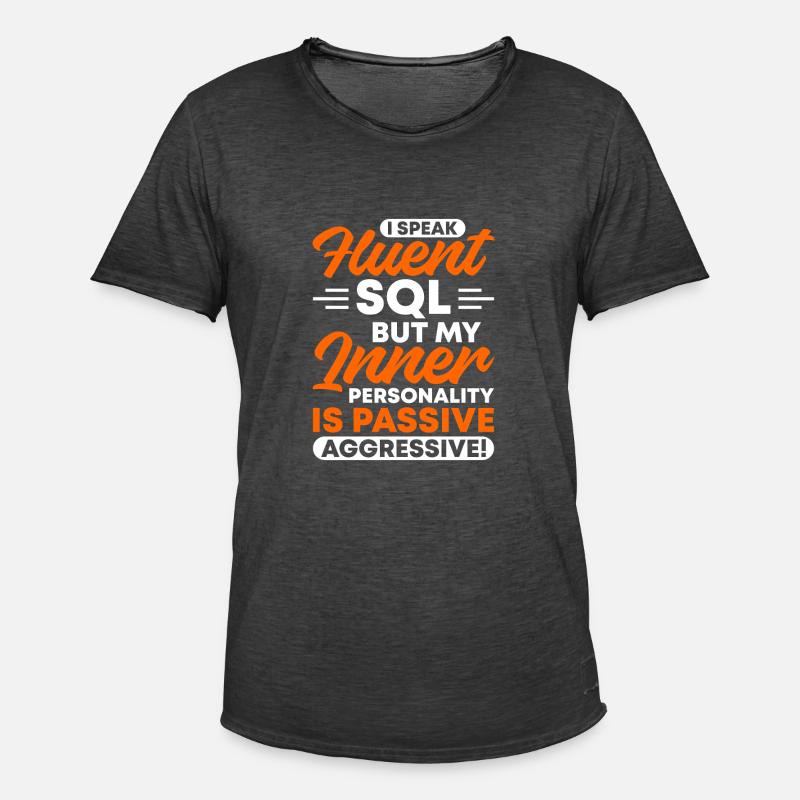 Daten Analytiker Datenschutz Beauftragter - Männer Vintage T-Shirt - Vintage Schwarz