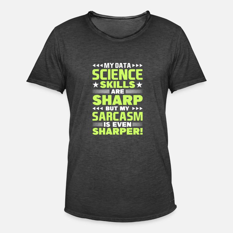 Daten Analytiker Datenschutz Beauftragter - Männer Vintage T-Shirt - Vintage Schwarz