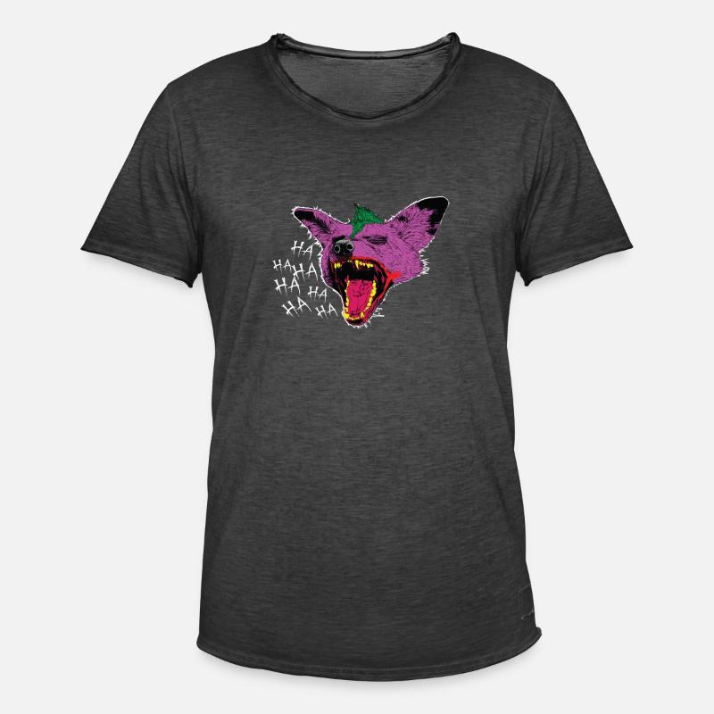 Hyänen - Hyäne - Männer Vintage T-Shirt - Vintage Schwarz