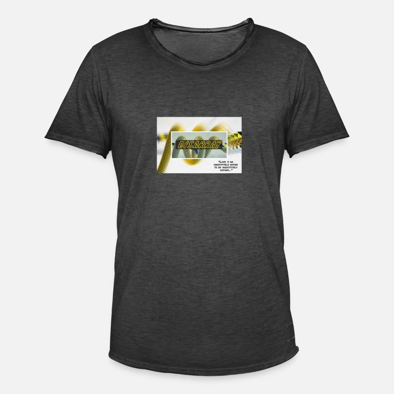 Disarray - Männer Vintage T-Shirt - Vintage Schwarz