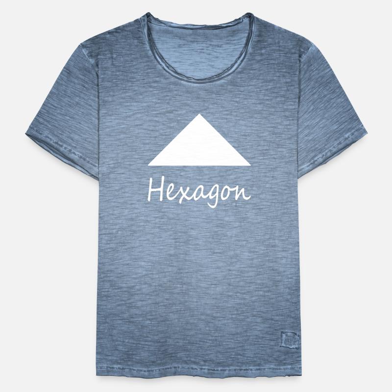 Wrong Hexagon Shape Men's Vintage T-Shirt
