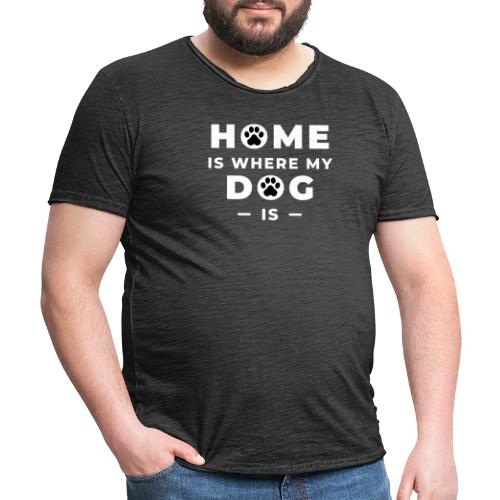 Dog - Männer Vintage T-Shirt