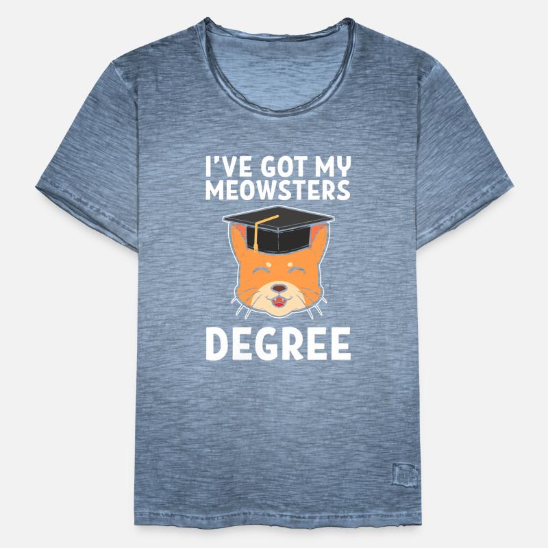 Master Studium Abschlussfeier Männer Vintage T-Shirt