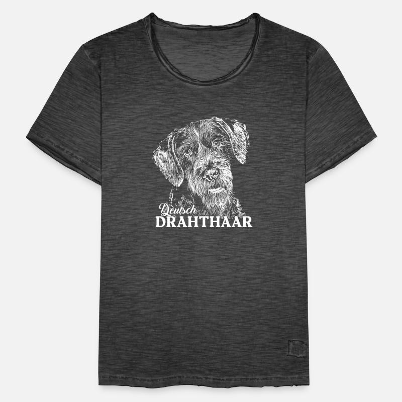 Deutsch Drahthaar Männer Vintage T-Shirt