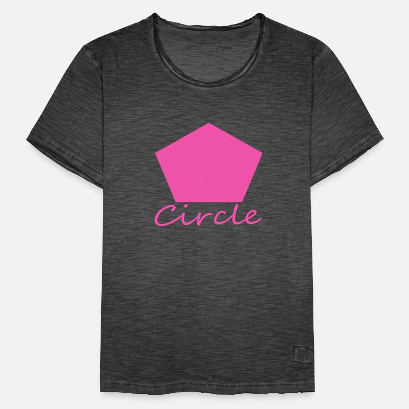 Wrong Circle Shape Men's Vintage T-Shirt