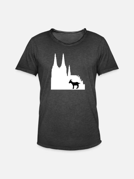 stadt_koeln - Männer Vintage T-Shirt - Vintage Schwarz