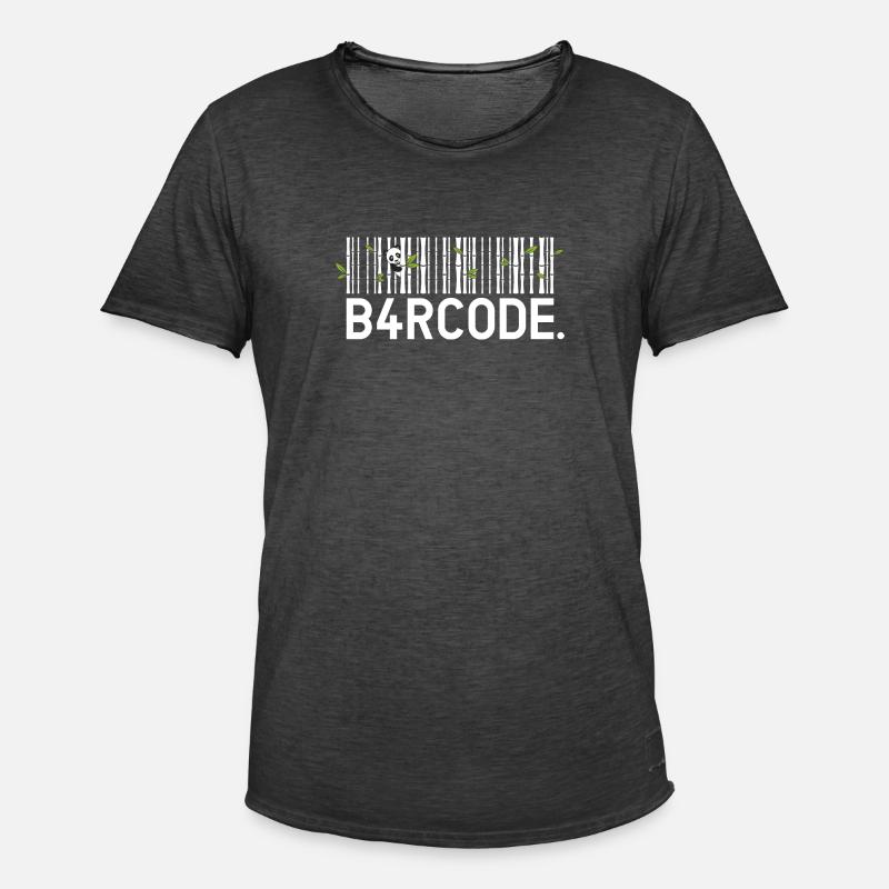 B4RCODE. Bamboo - Männer Vintage T-Shirt - Vintage Schwarz