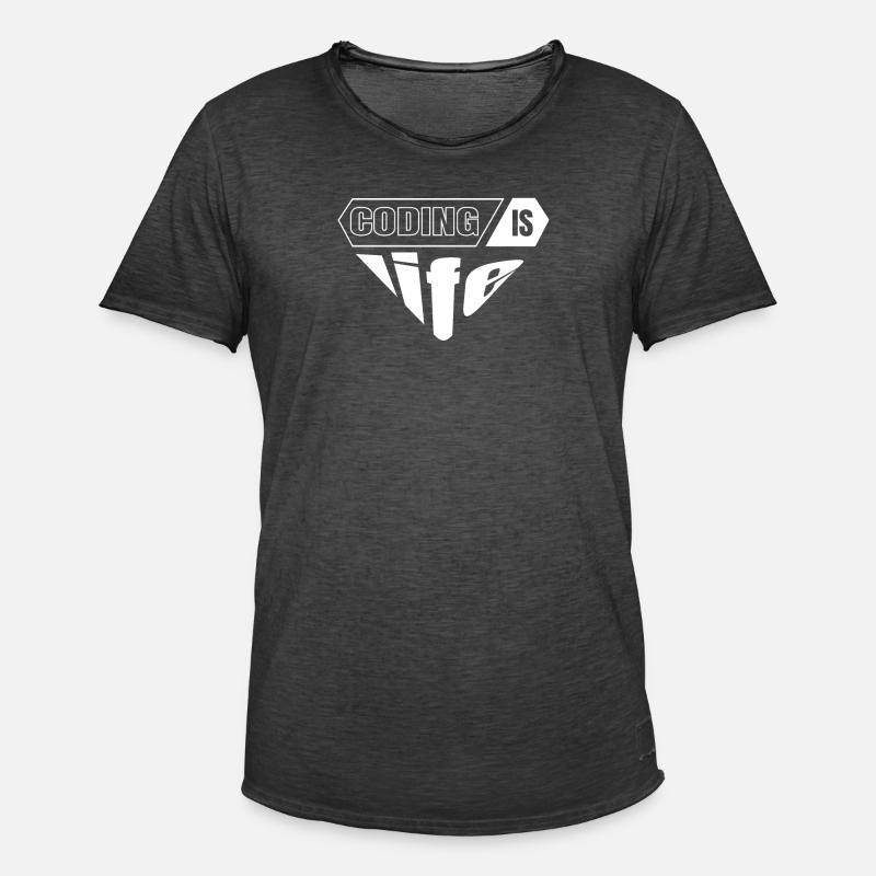 Softwareentwickler Programmierer Geschenk - Männer Vintage T-Shirt - Vintage Schwarz