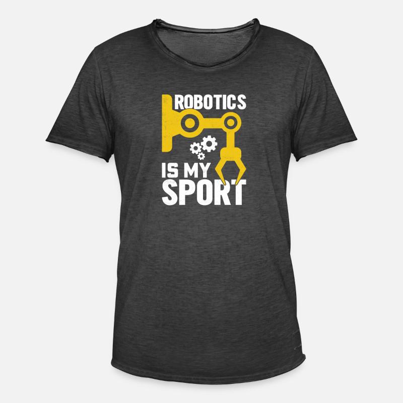Roboter Programmierer Automatisierungstechniker - Männer Vintage T-Shirt - Vintage Schwarz