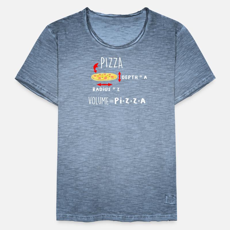 Pizza and Maths - Memes | Funny math Men's Vintage T-Shirt