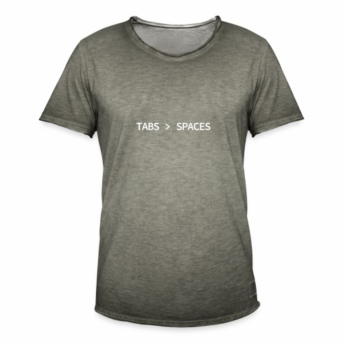 Tabs vs Spaces - Programmer's Tee - Men's Vintage T-Shirt