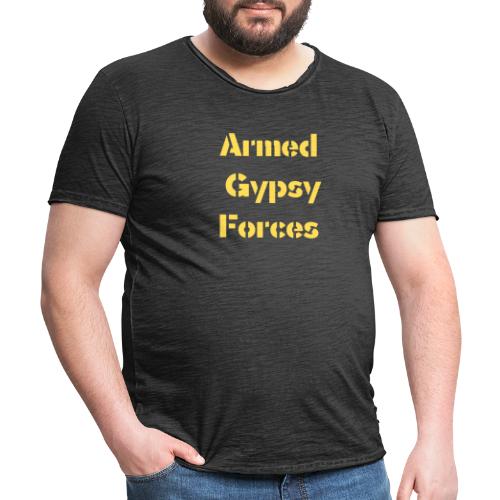 Armed Gypsy Forces Funny T-Shirt Design - Männer Vintage T-Shirt