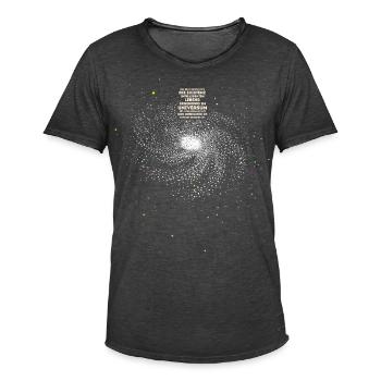 Intelligentes Leben im Universum - Männer Vintage T-Shirt - Vintage Schwarz - Vorne - Jose (178cm)